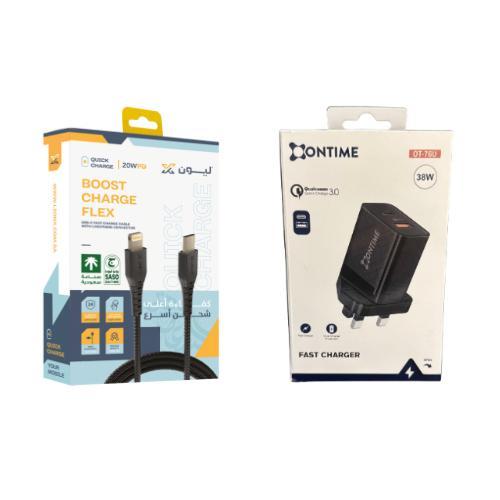 فيش - اونتايم PD USB واط 38 + كيبل ليون X