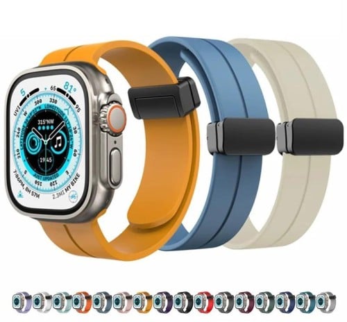 سير ساعة ابل جلد