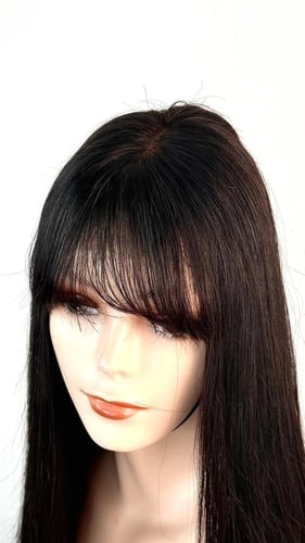 باروكة شعر طبيعي مع غره