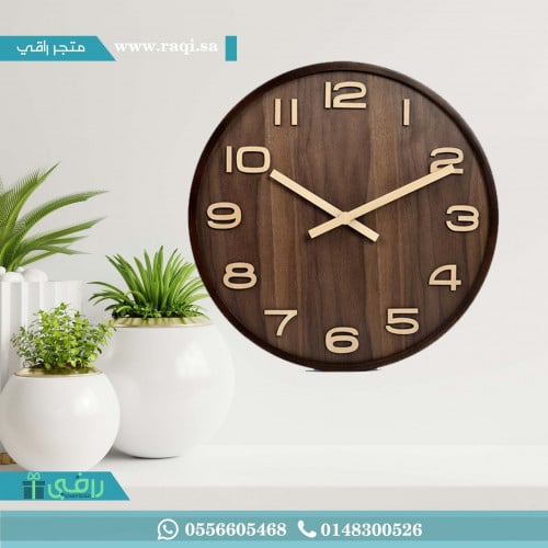 ساعة خشبية تفصيل