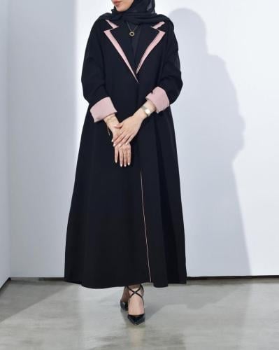 A5-عباية قصةA بياقة طبقتين