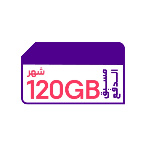 شريحة 120 جيجا / شهر