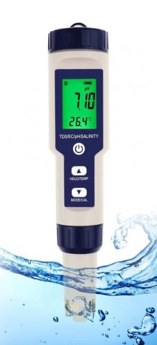 جهاز TDS و pH لفحص الملوحة والقلوية في مياه الشرب...