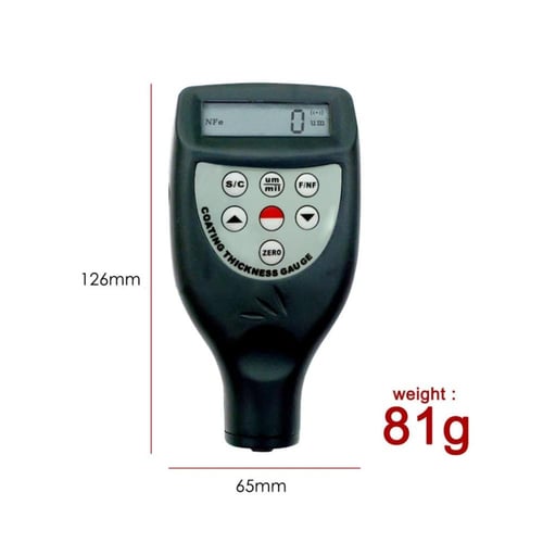 مقياس سماكة الطلاء الرقمي CM-8825FN 0–1250 µm / 0–...