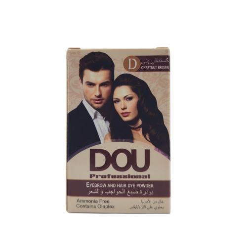 مسحوق صبغ الشعر والحواجب من دو-بني كستنائي D