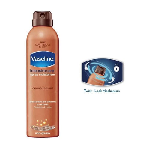 فازلين بخاخ مرطب للجسم – كاكاو راديانت 190 مل