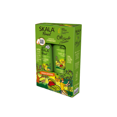 (شامبو+بلسم) القهوة 325 ملي من اسكالا