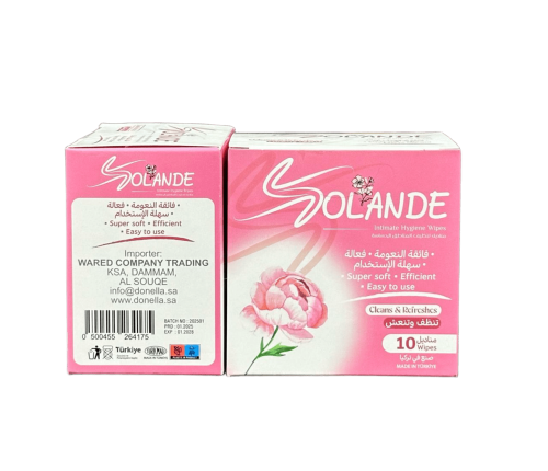 مناديل تنظيف المناطق الحساسة - SOLANDE