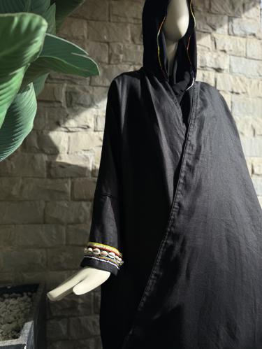 صدف لينن ( عباية +طرحة)