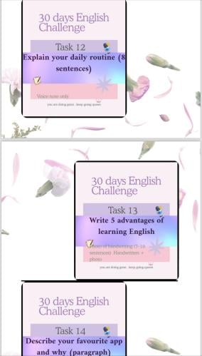 مبادرة اللغة الانجليزية تحدي 30 يوم