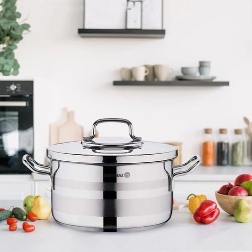 طقم قدور كوركماز استرا 2 ستانلس ستيل 11 قطعة