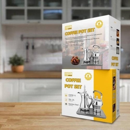 طقم إبريق قهوة وشاي كهربائي دينكس DENX