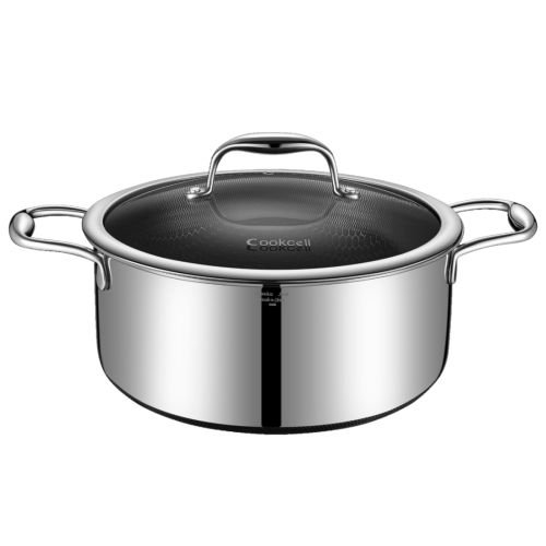 Cookcell كوكسل قدر بطبقة غير لاصقة مطلية بمكعب حرا...