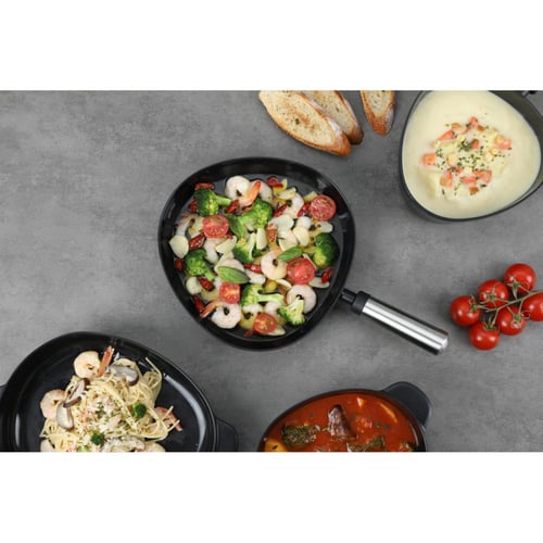 طقم نيوفلام فيكا أبيكس سيراميك أسود 7 قطعة