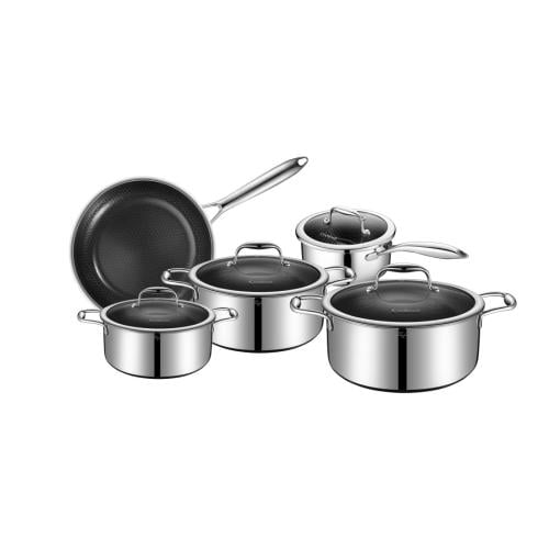 Cookcell كوكسل طقم قدور بطبقة غير لاصقة مطلية بمكع...