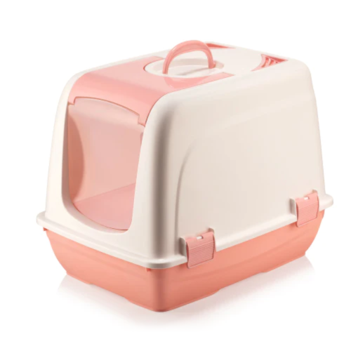 فلاين قو حوض رمل للقطط لون زهري