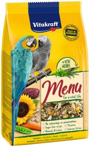 vitakraft menu vital for parrots 1kg