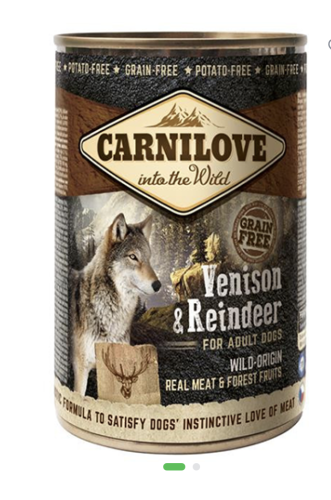 كارنيلوف لحم بري وغزال ووعل للكلاب البالغه 400جرام