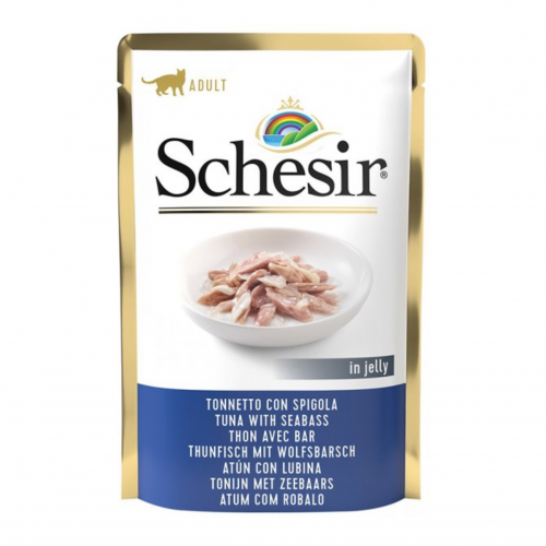 شيزر طعام رطب للقطط البالغة بنكهة التونة مع سمك ال...