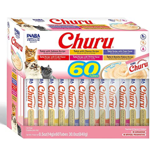 تشورو تشكيله من نكهات التونه مكافئات للقطط ، 60 مك...