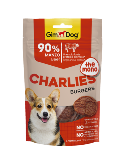gimdog charlies the mono burgers beef 70g