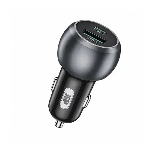 ISNUP - شاحن سيارة سريع 38 واط بمنفذي USB-C وUSB-A