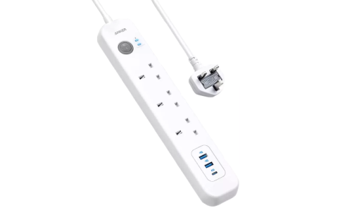 انكر توصيلة كهرباء 3 منافذ كهرباء 2 متر مع منفذين...