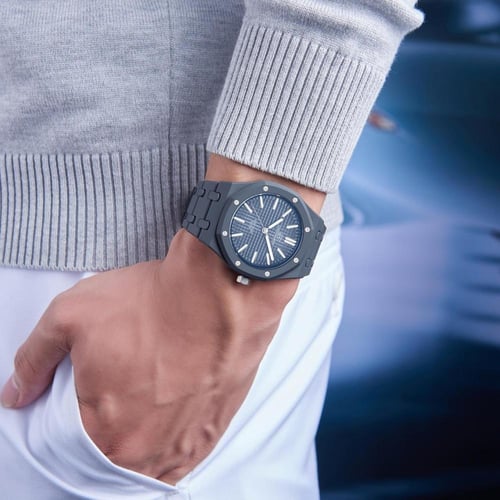 ساعة بولي كاربون كاجوال رجالي من لويس مارتن