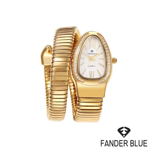 ساعة نمط الثعبان فاخرة نسائي من فاندربلو