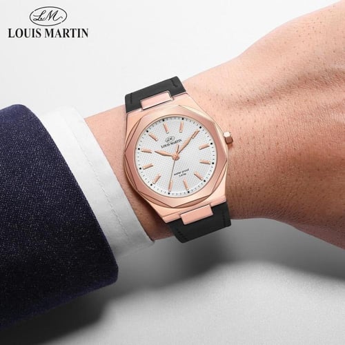 ساعة سير جلد رسمية فاخرة رجالي من لويس مارتن