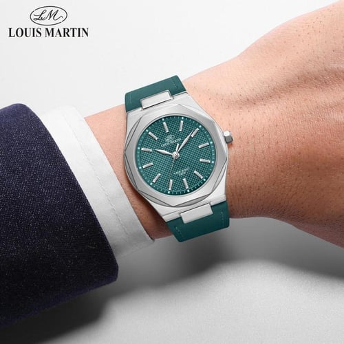 ساعة سير جلد رسمية فاخرة رجالي من لويس مارتن