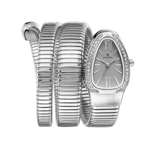 ساعة فاخرة نمط الثعبان لفتين من لويس نايس