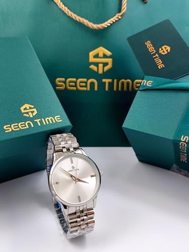 ساعة رسمية استيل رجالي من seen time