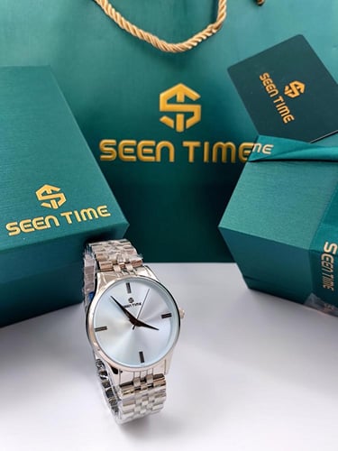 ساعة رسمية استيل رجالي من seen time