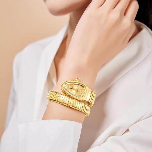 ساعة فاخرة نمط الثعبان نسائي من ماكسويل