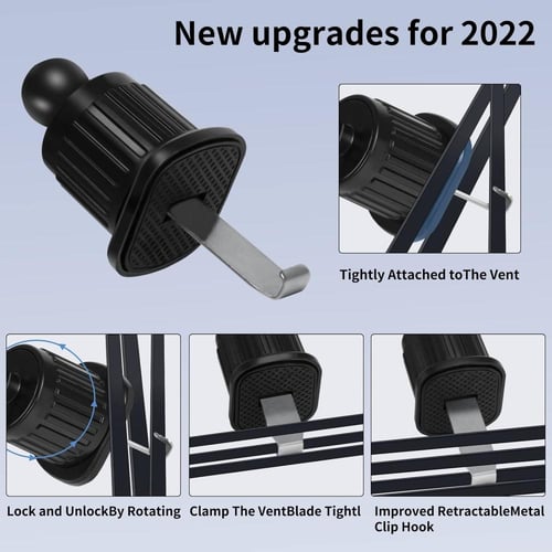 حامل جوال للسيارة بقاعدة شفط قوية يثبت على الطبلون...