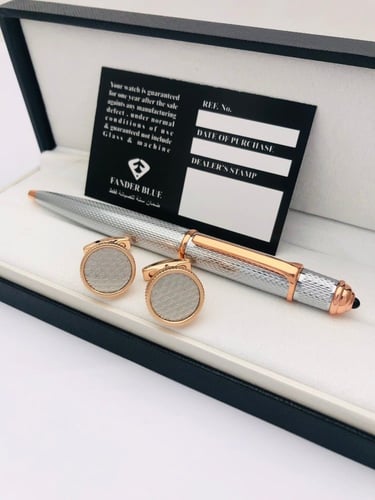 طقم قلم وكبك فاخر رجالي