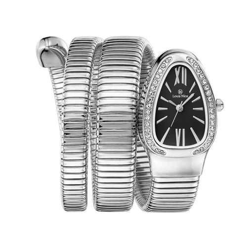 ساعة فاخرة نمط الثعبان لفتين من لويس نايس