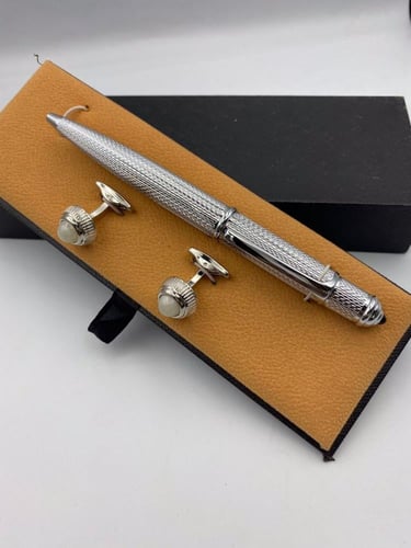 طقم قلم وكبك فاخر رجالي