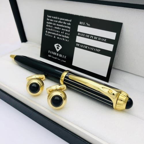 طقم قلم وكبك فاخر رجالي