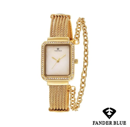 ساعة مستطيلة نسائية من FANDER BLUE