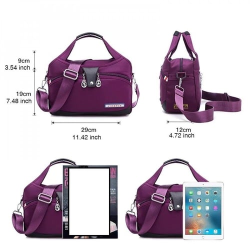 حقيبة يد وكتف فاخرة من نايلون نسائية