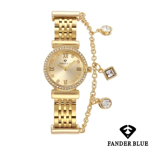 ساعة فاخرة بسوار نسائية من فاندربلو