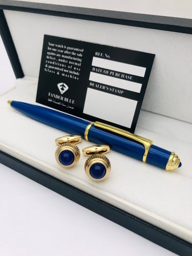 طقم قلم وكبك فاخر رجالي