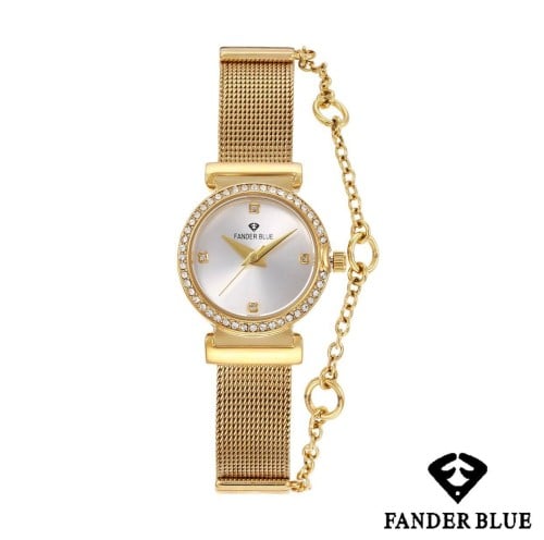 ساعة بفص سير حسير بسلسال من Fander Blue