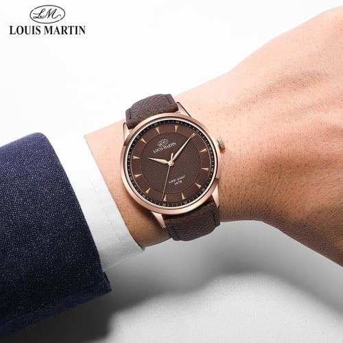 ساعة رسمية سير جلد رجالي من LOUIS MARTIN