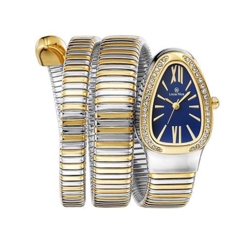 ساعة فاخرة نمط الثعبان لفتين من لويس نايس