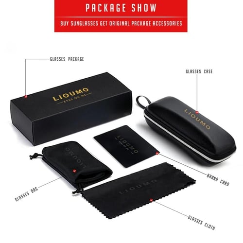 نظارة شمسية فاخرة مقاومة للوهج رجالي UV400