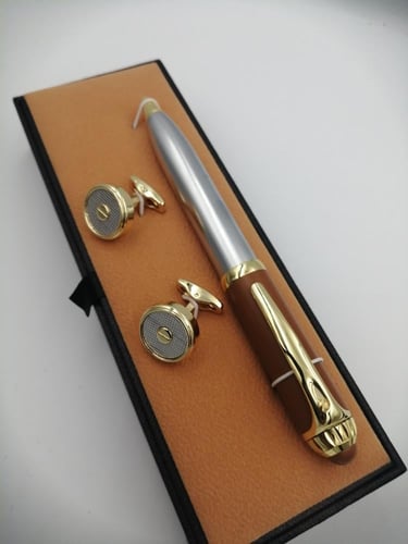 طقم قلم وكبك فاخر رجالي