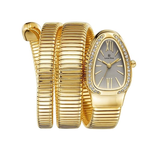 ساعة فاخرة نمط الثعبان لفتين من لويس نايس